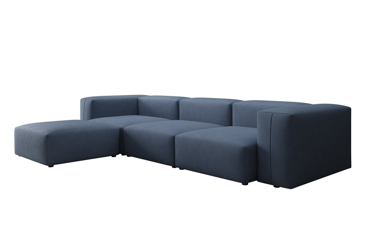 Canapé d'angle L Designer Snug en Tissu