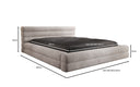 Designer Polsterbett Velana Samt mit Stauraum