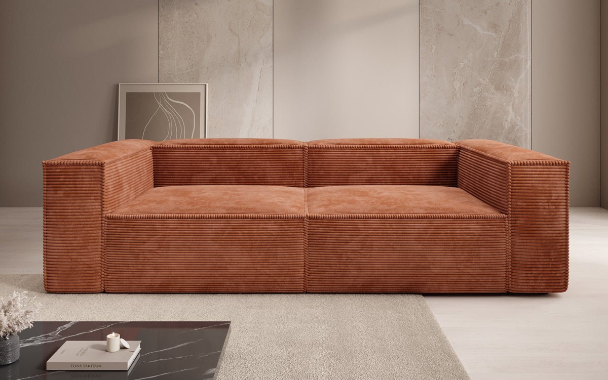 Canapé design Lesley 3 places en Côtelé
