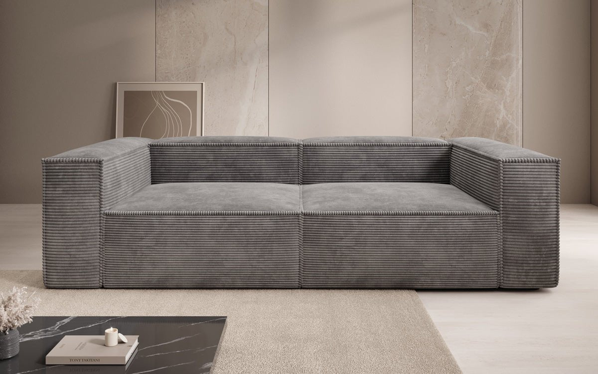 Canapé design Lesley 3 places en Côtelé