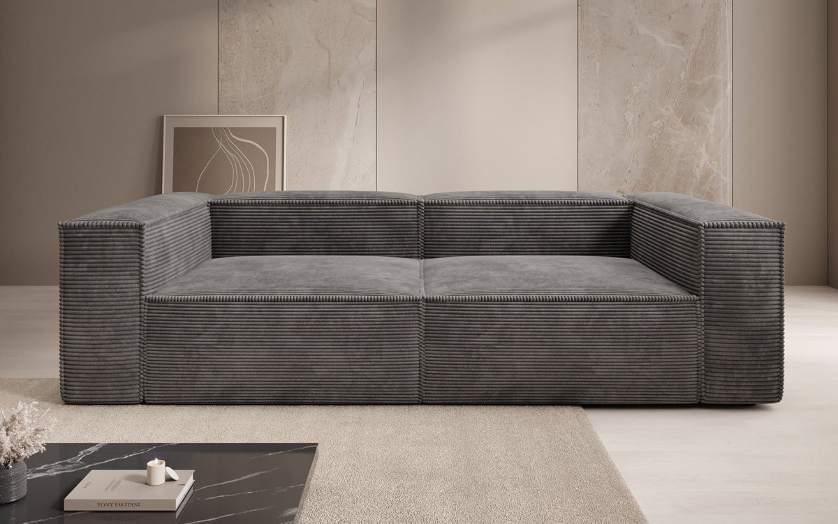 Canapé design Lesley 3 places en Côtelé