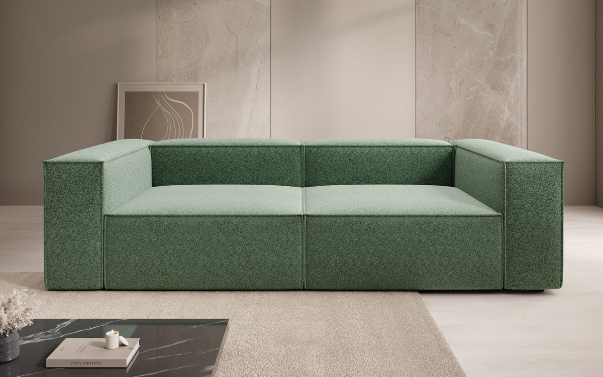 Canapé design Lesley 3 places en tissu texturé