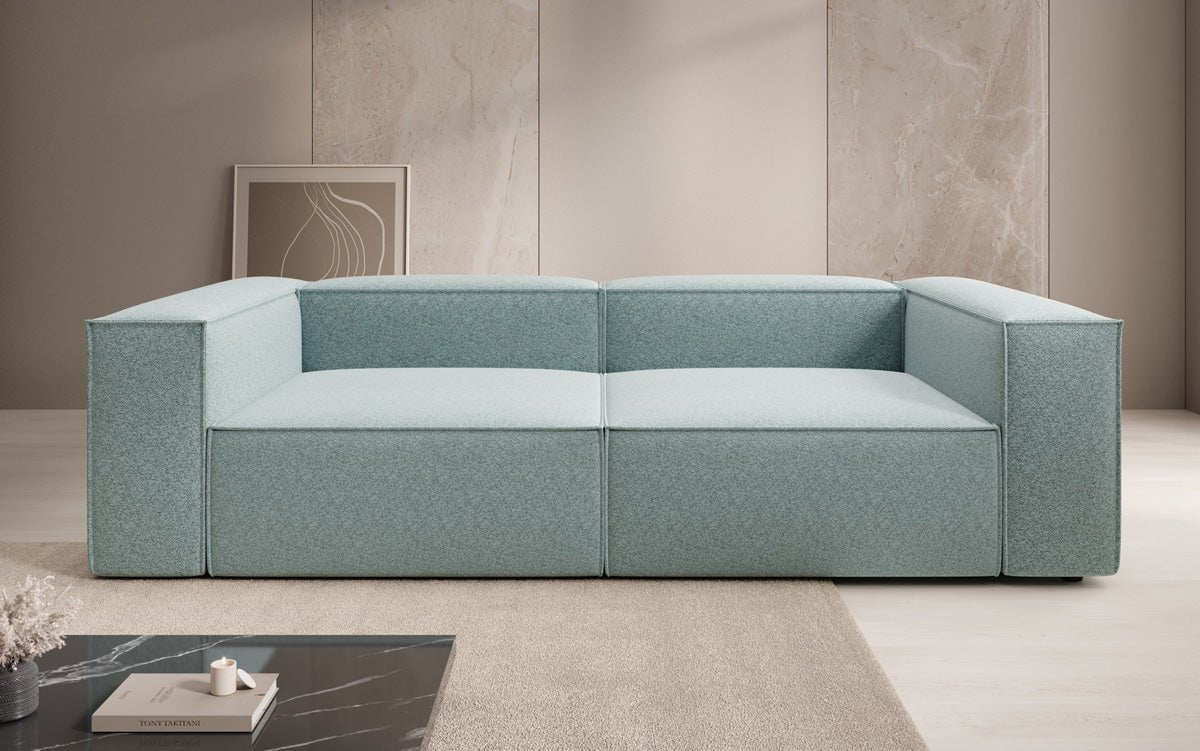 Canapé design Lesley 3 places en tissu texturé