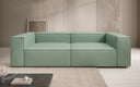 Designer Sofa Lesley 3 Sitzer in Echtleder