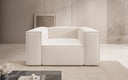 Fauteuil design Lesley en tissu texturé