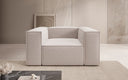 Fauteuil design Lesley en tissu texturé