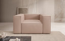 Designer Sofa-Sessel Lesley in Echtleder