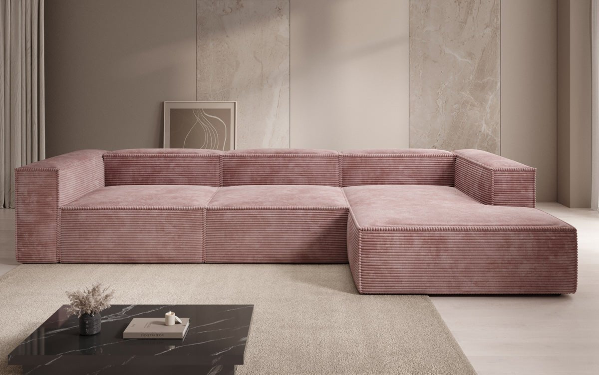 Designer Sofa Lesley L in Cord
