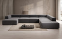 Designer Sofa Lesley U XXL in Strukturstoff