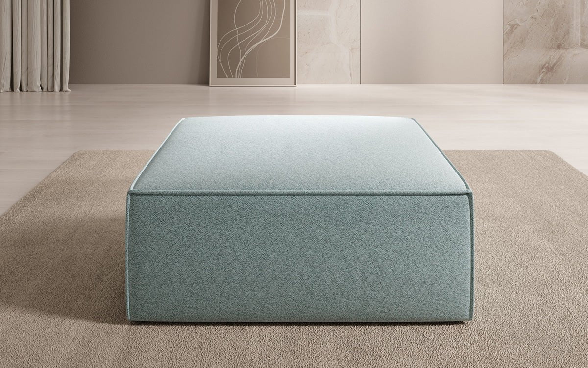 Tabouret d’appoint Lesley en tissu texturé