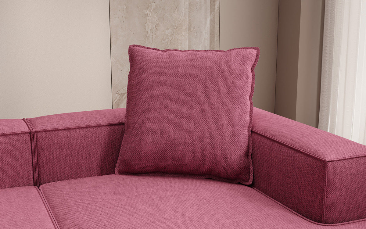 Coussin décoratif Lesley 60x60 aspect lin