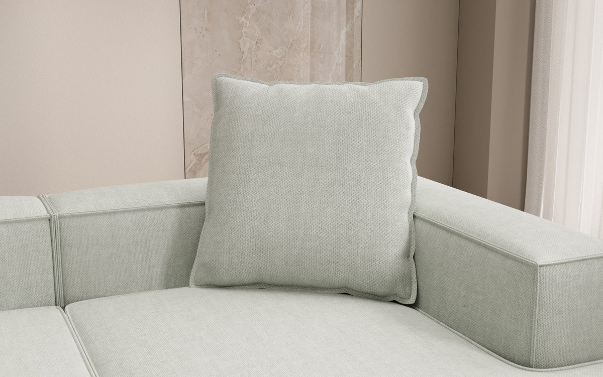 Coussin décoratif Lesley 60x60 aspect lin