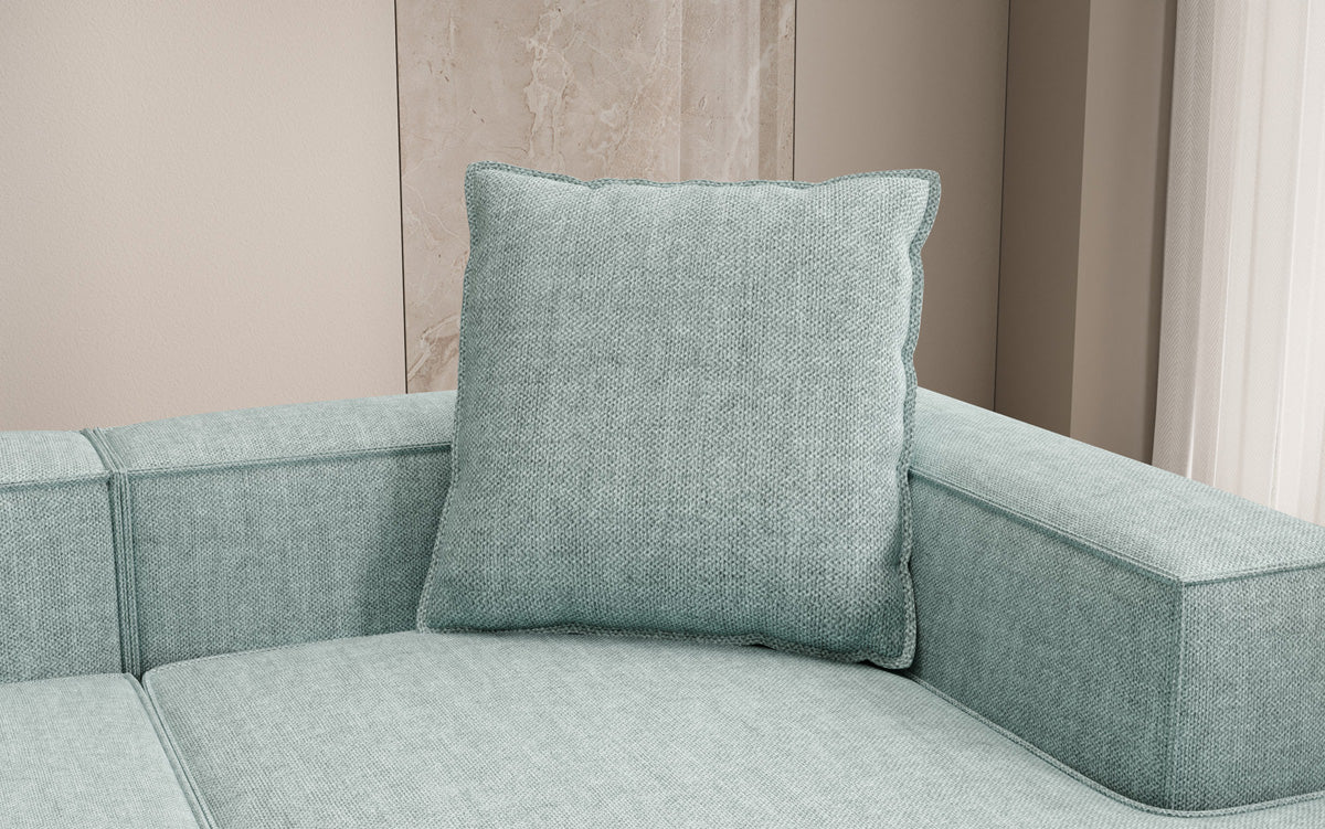 Coussin décoratif Lesley 60x60 aspect lin