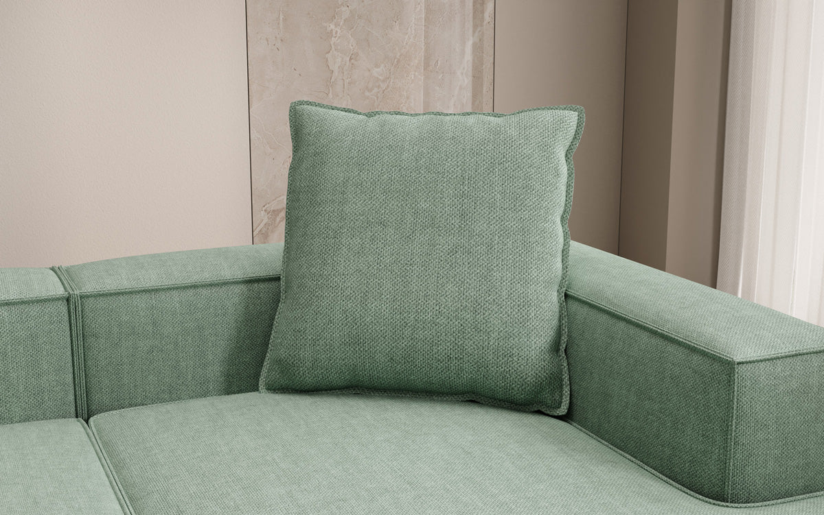 Coussin décoratif Lesley 60x60 aspect lin