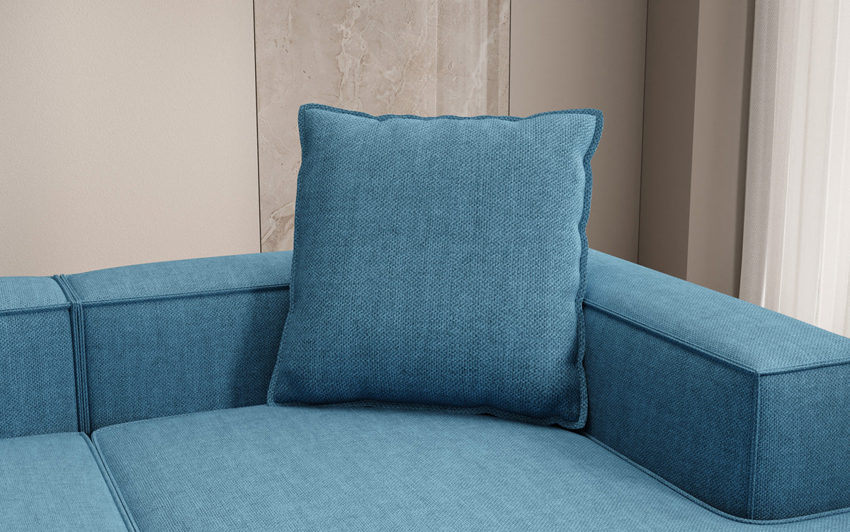 Coussin décoratif Lesley 60x60 aspect lin