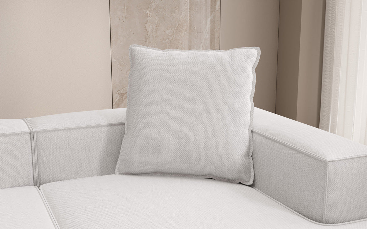 Coussin décoratif Lesley 60x60 aspect lin