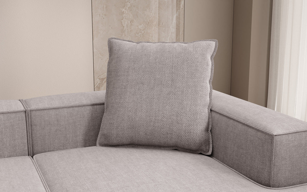 Coussin décoratif Lesley 60x60 aspect lin
