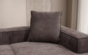 Coussin décoratif Lesley 60x60 en Côtelé