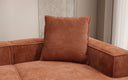 Coussin décoratif Lesley 60x60 en Côtelé