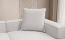 Coussin décoratif Lesley 60x60 en cuir véritable