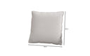 Coussin décoratif Lesley 60x60 en cuir véritable