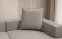 Coussin décoratif Lesley 60x60 en cuir véritable