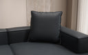 Coussin décoratif Lesley 60x60 en cuir véritable