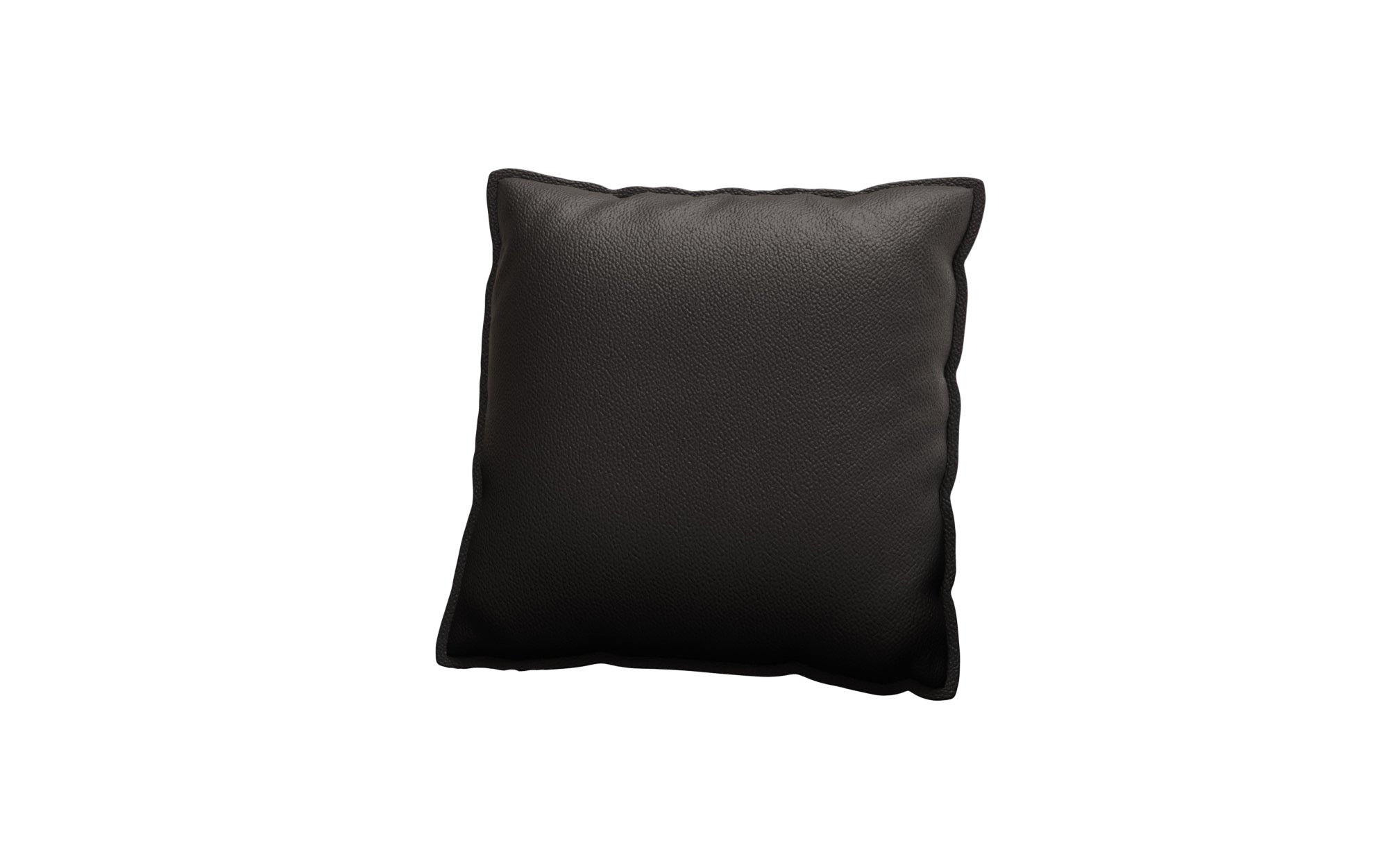 Coussin décoratif Lesley 60x60 en cuir véritable