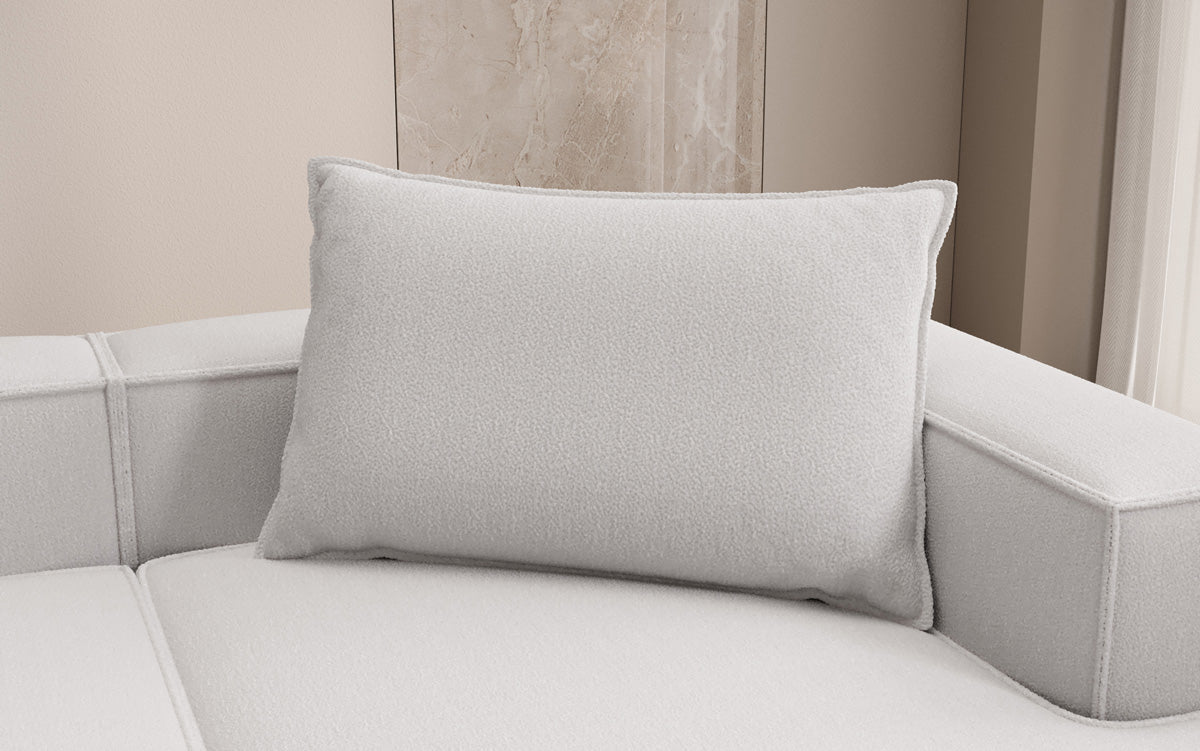 Zierkissen Lesley 45x80 en Bouclé