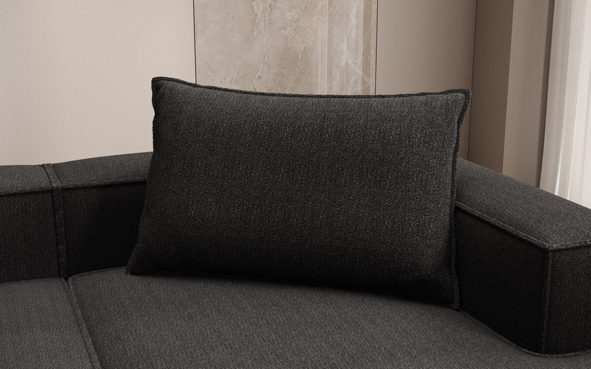 Zierkissen Lesley 45x80 en Bouclé