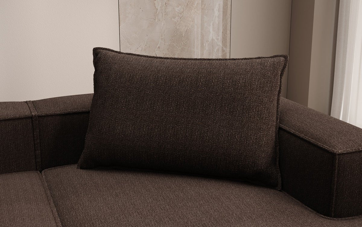 Zierkissen Lesley 45x80 en Bouclé