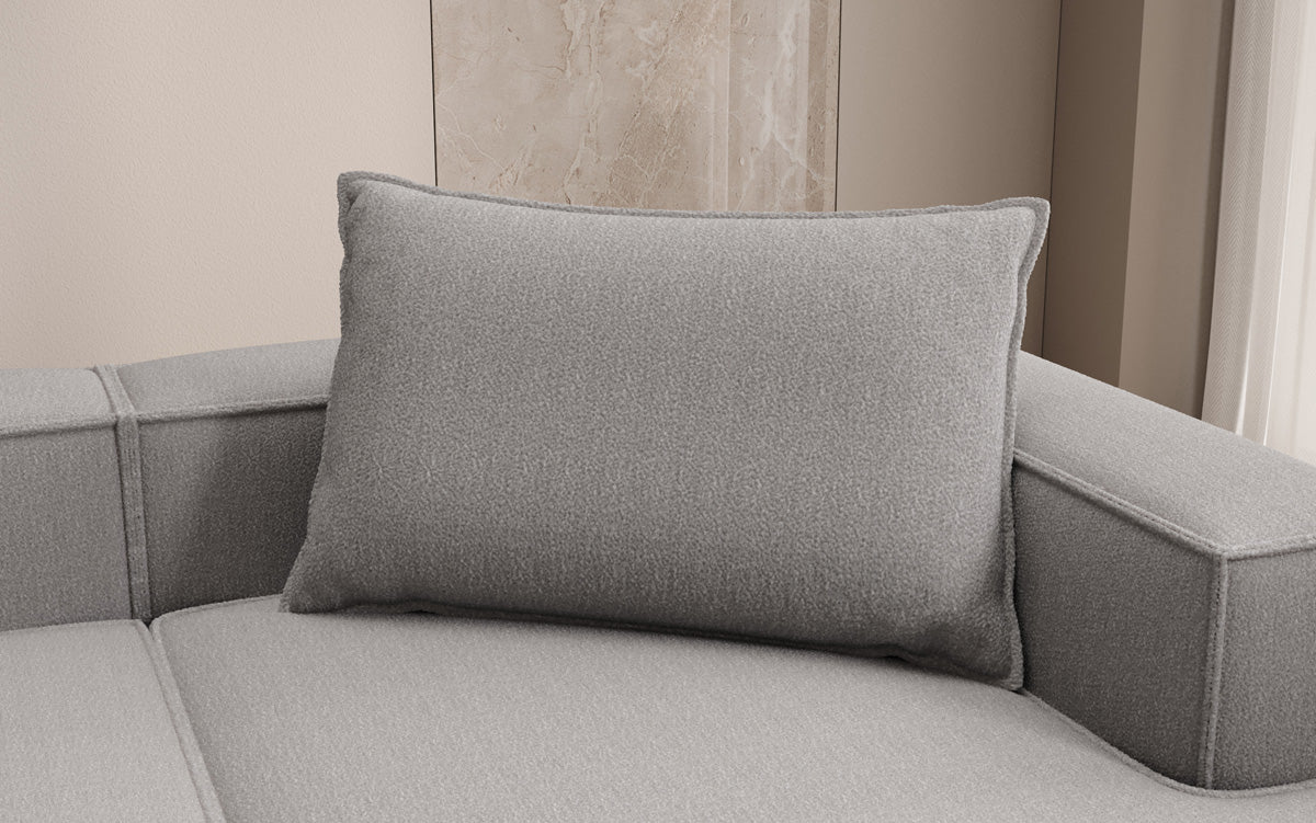 Zierkissen Lesley 45x80 en Bouclé