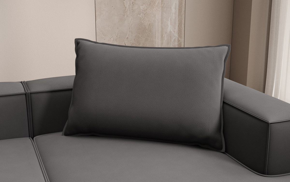 Zierkissen Lesley 45x80 en Tissu