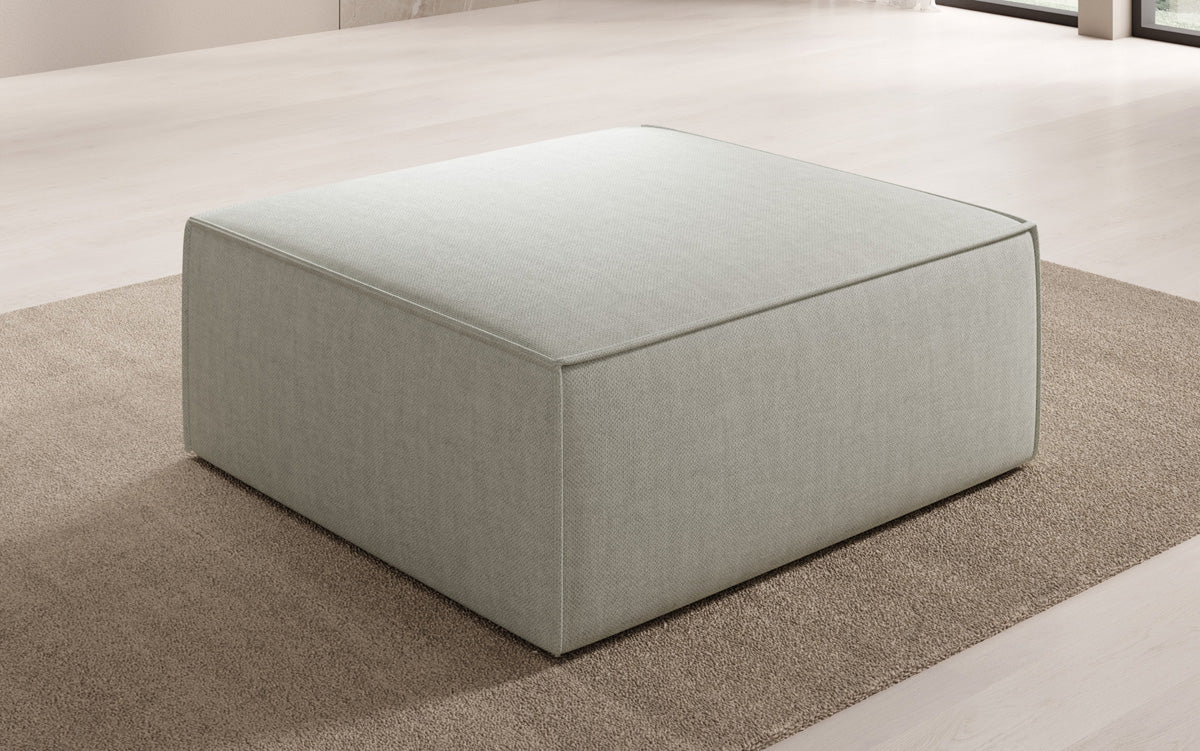 Tabouret d'appoint Lesley aspect lin