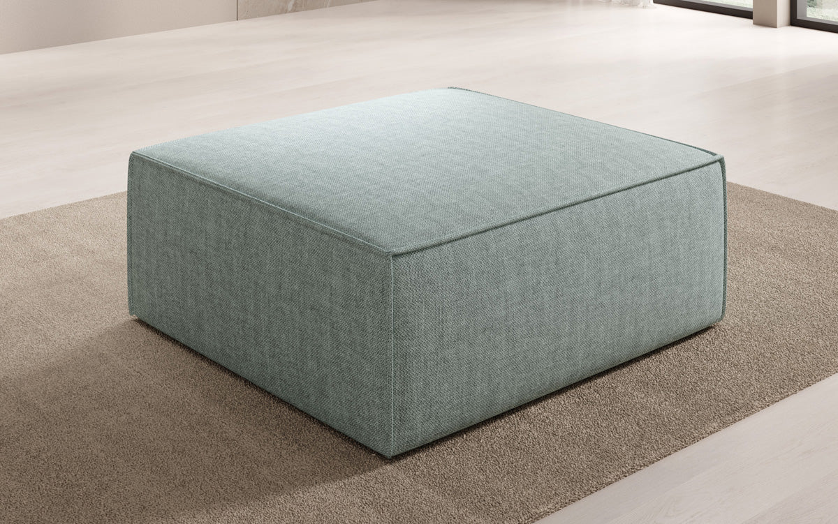 Tabouret d'appoint Lesley aspect lin