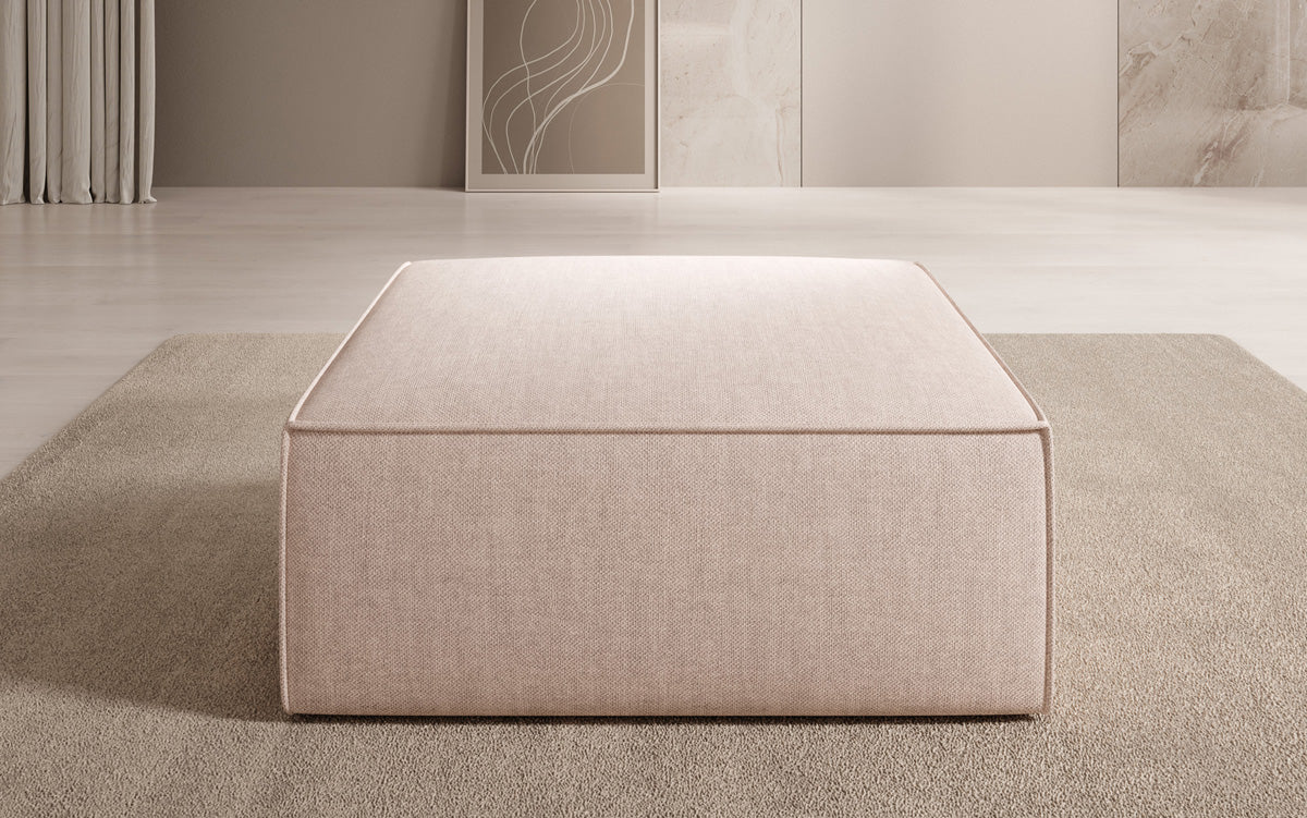 Tabouret d'appoint Lesley aspect lin