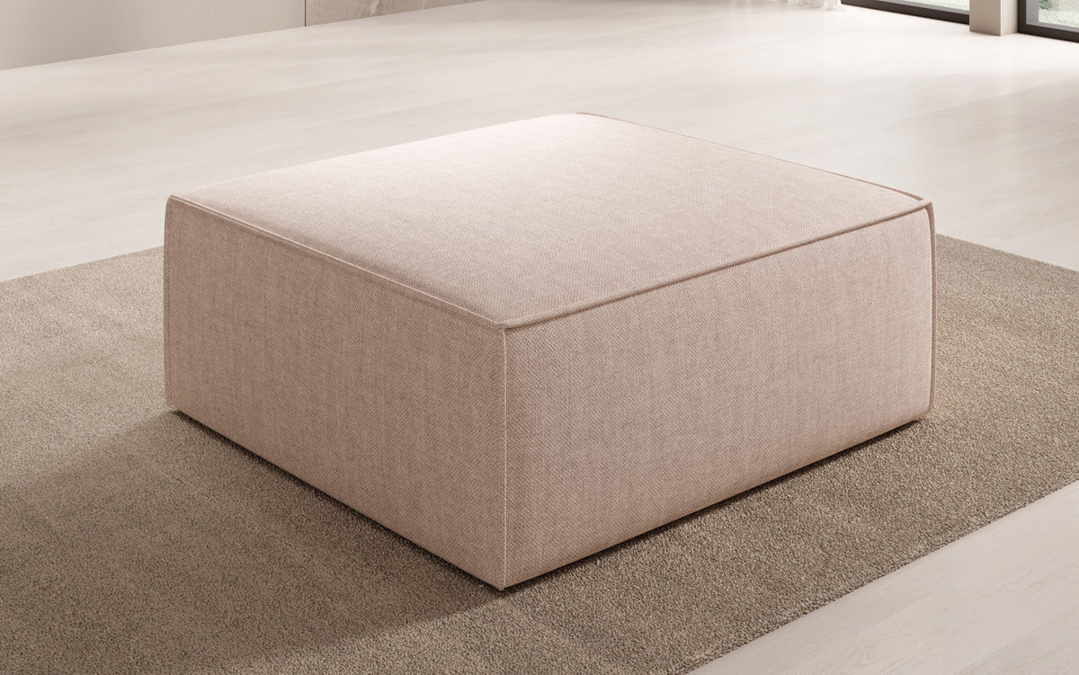 Tabouret d'appoint Lesley aspect lin
