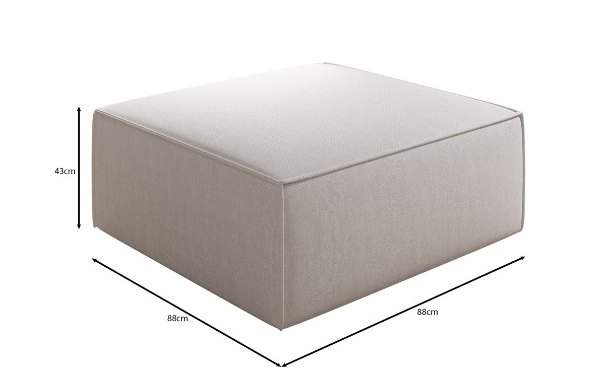 Tabouret d'appoint Lesley aspect lin