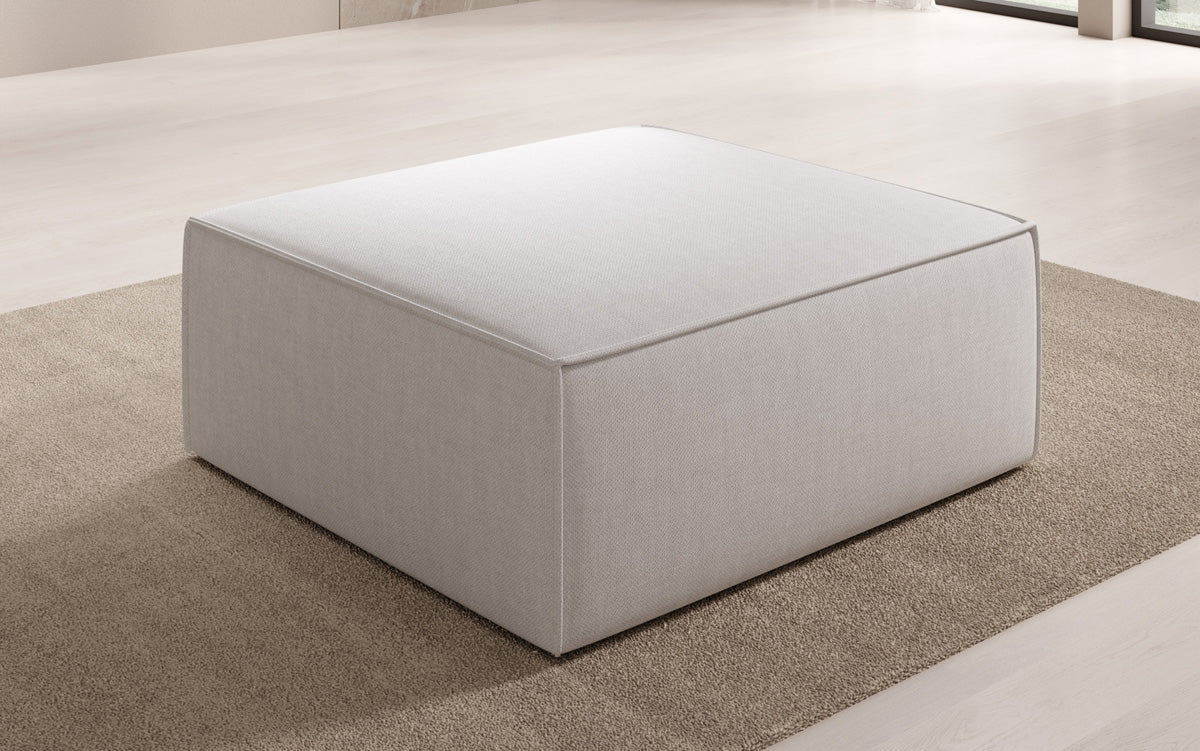 Tabouret d'appoint Lesley aspect lin
