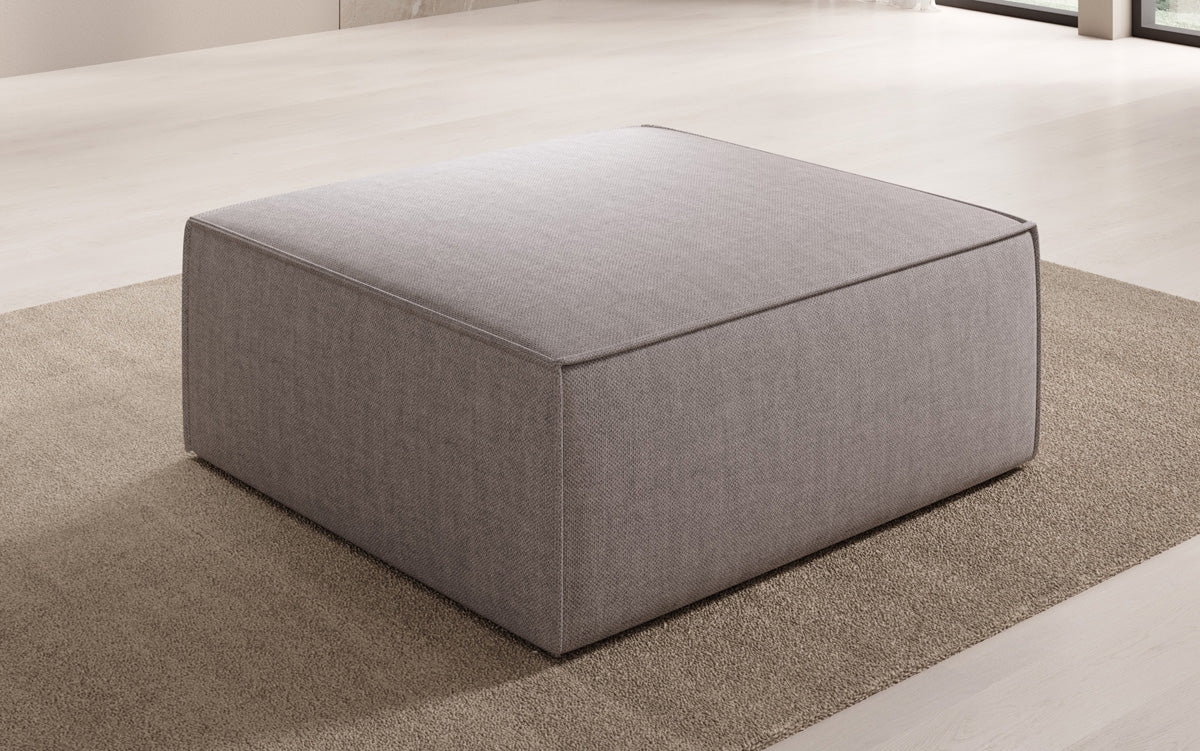 Tabouret d'appoint Lesley aspect lin