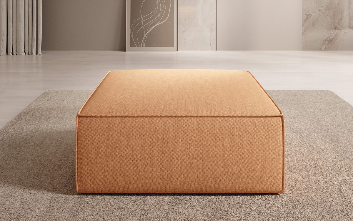 Tabouret d'appoint Lesley aspect lin