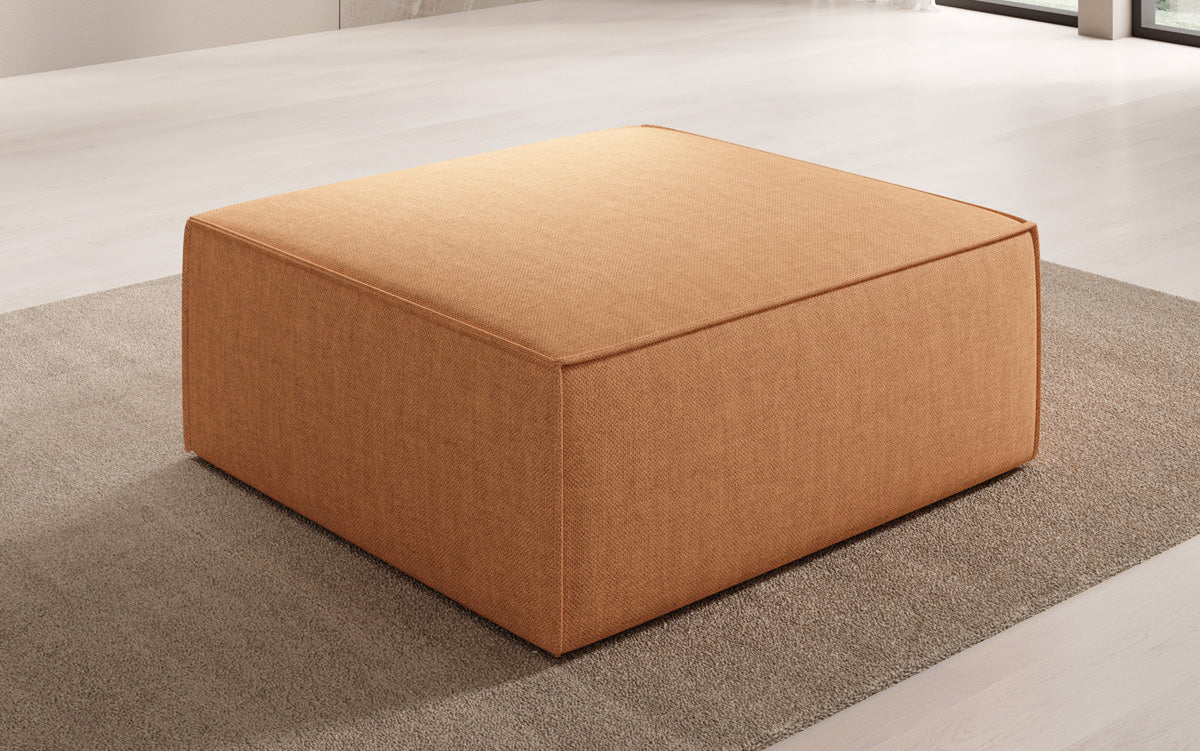 Tabouret d'appoint Lesley aspect lin