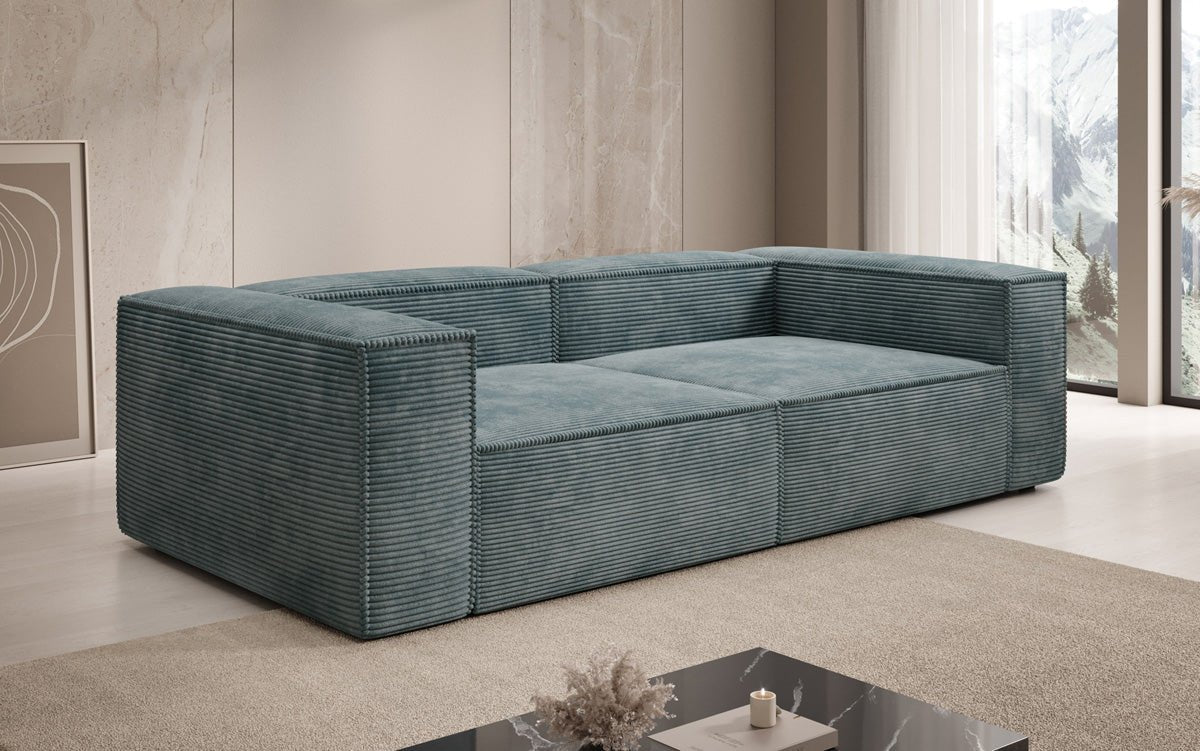 Canapé design Lesley 3 places en Côtelé