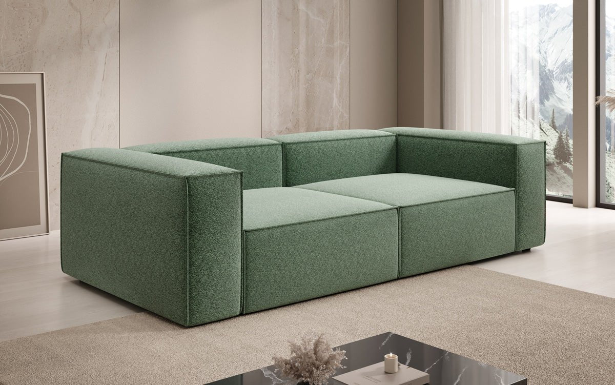 Canapé design Lesley 3 places en tissu texturé
