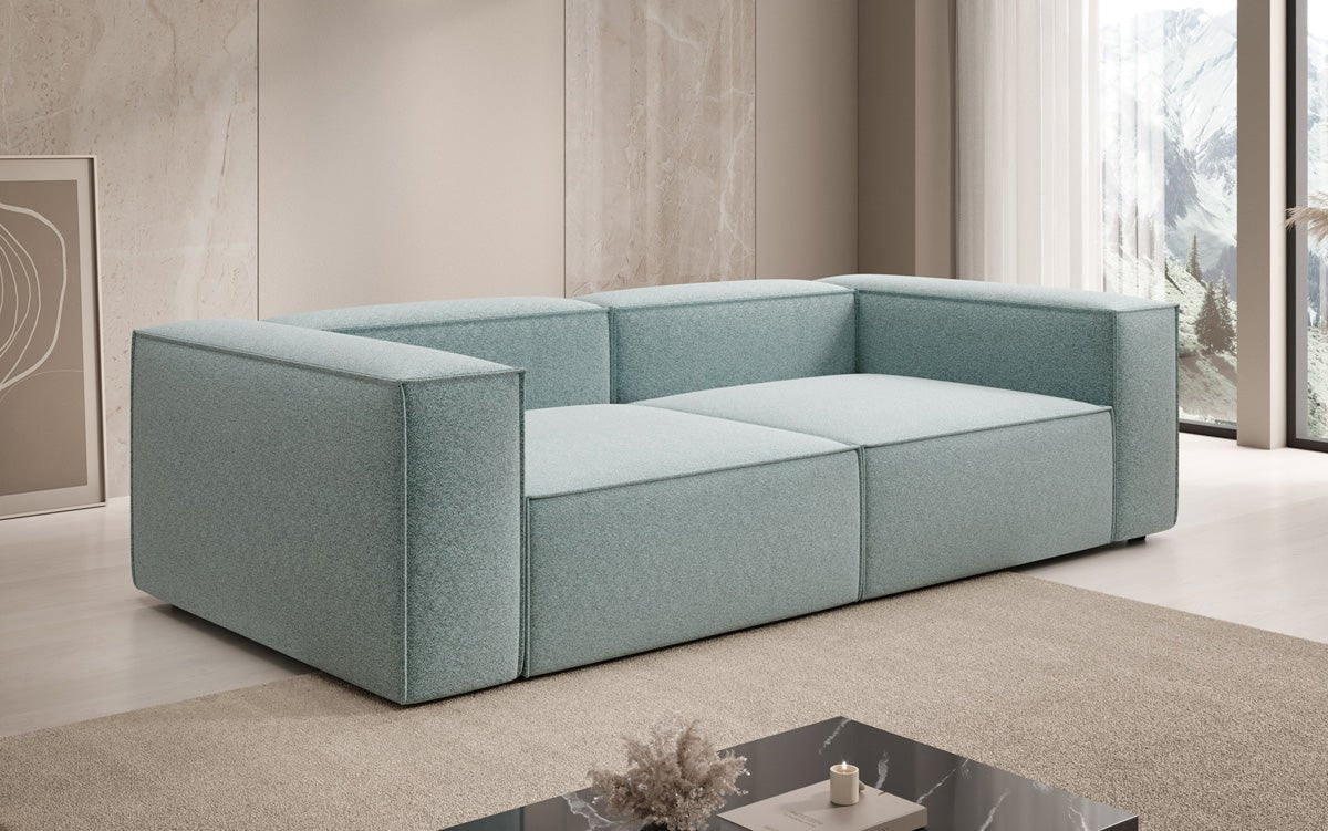 Canapé design Lesley 3 places en tissu texturé