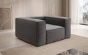Fauteuil design Lesley en tissu texturé