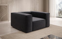 Fauteuil design Lesley en tissu texturé
