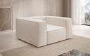 Fauteuil design Lesley en tissu texturé