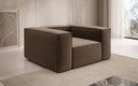 Fauteuil design Lesley en tissu texturé