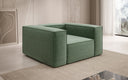 Fauteuil design Lesley en tissu texturé